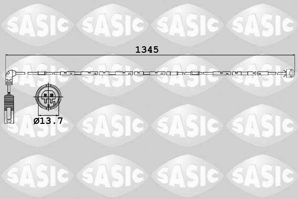 Sasic 6236012 - Сигнализатор, износ тормозных колодок autodif.ru