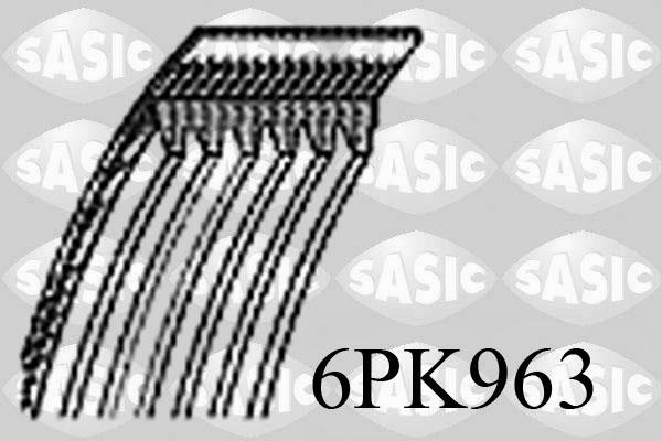 Sasic 6PK963 - Поликлиновой ремень autodif.ru