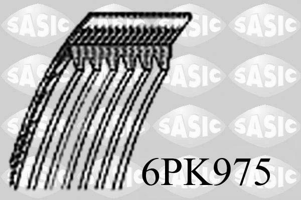 Sasic 6PK975 - Поликлиновой ремень autodif.ru