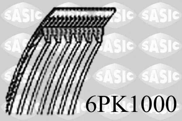 Sasic 6PK1000 - Ремень поликлиновой VAG A1/Q3/IBIZA/LEON/OCTAVIA/GOLF/POLO autodif.ru
