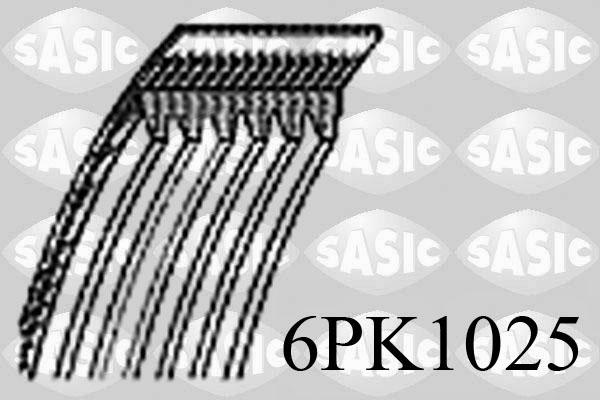Sasic 6PK1025 - Поликлиновой ремень autodif.ru