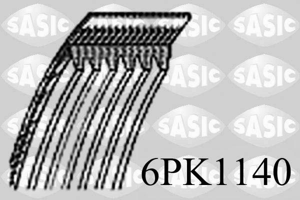Sasic 6PK1140 - Поликлиновой ремень autodif.ru