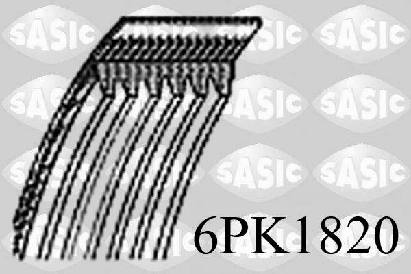 Sasic 6PK1820 - Поликлиновой ремень autodif.ru
