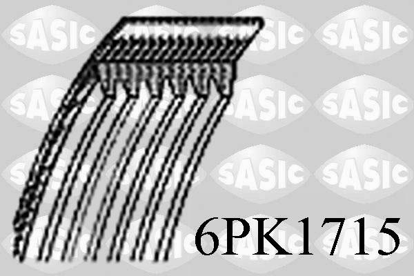 Sasic 6PK1715 - Поликлиновой ремень autodif.ru