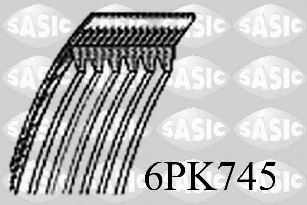 Sasic 6PK745 - Поликлиновой ремень autodif.ru
