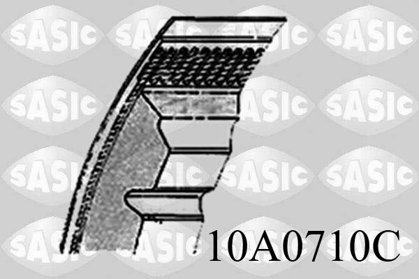 Sasic 10A0710C - Поликлиновой ремень autodif.ru