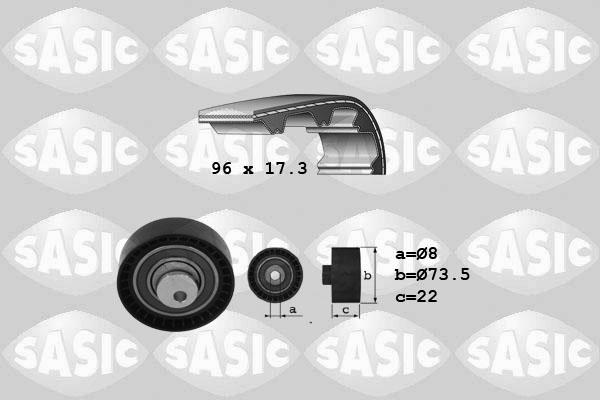 Sasic 1754022 - Комплект зубчатого ремня ГРМ autodif.ru
