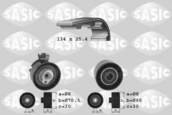 Sasic 1750006 - Комплект зубчатого ремня ГРМ autodif.ru