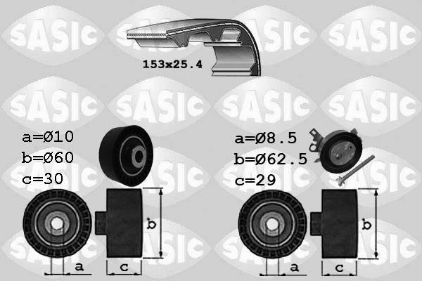 Sasic 1750029 - Комплект зубчатого ремня ГРМ autodif.ru