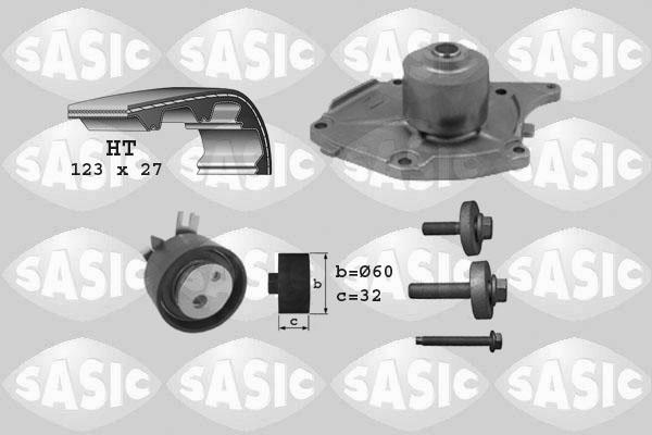 Sasic 3904022 - Водяной насос + комплект зубчатого ремня ГРМ autodif.ru
