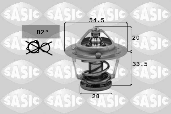 Sasic 3306041 - Термостат охлаждающей жидкости / корпус autodif.ru