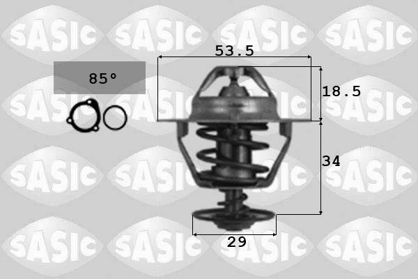 Sasic 3306029 - Термостат охлаждающей жидкости / корпус autodif.ru