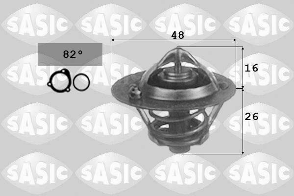 Sasic 3306025 - Термостат охлаждающей жидкости / корпус autodif.ru