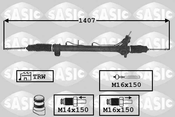 Sasic 7006018 - Рулевой механизм, рейка autodif.ru