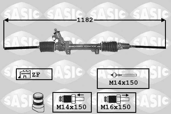 Sasic 7006035 - Рулевой механизм, рейка autodif.ru