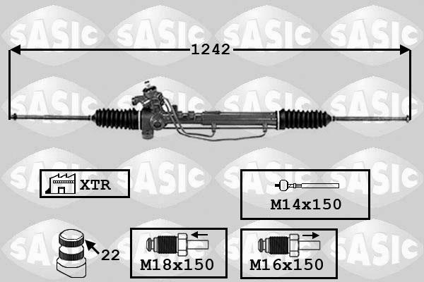 Sasic 7006149 - Рулевой механизм, рейка autodif.ru