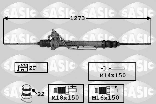 Sasic 7006145 - Рулевой механизм, рейка autodif.ru