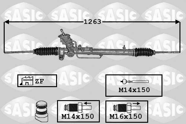 Sasic 7006140 - Рулевой механизм, рейка autodif.ru