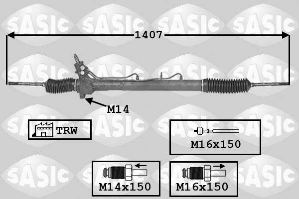 Sasic 7006102 - Рулевой механизм, рейка autodif.ru