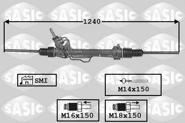 Sasic 7006122 - Рулевой механизм, рейка autodif.ru