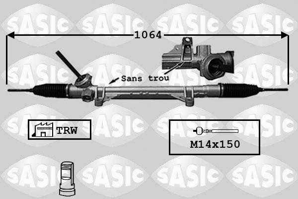 Sasic 7174019 - Рулевой механизм, рейка autodif.ru