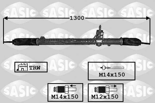 Sasic 7176053 - Рулевой механизм, рейка autodif.ru
