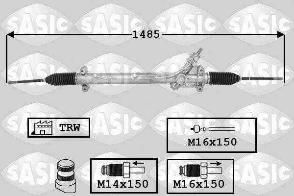 Sasic 7176068 - Рулевой механизм, рейка autodif.ru