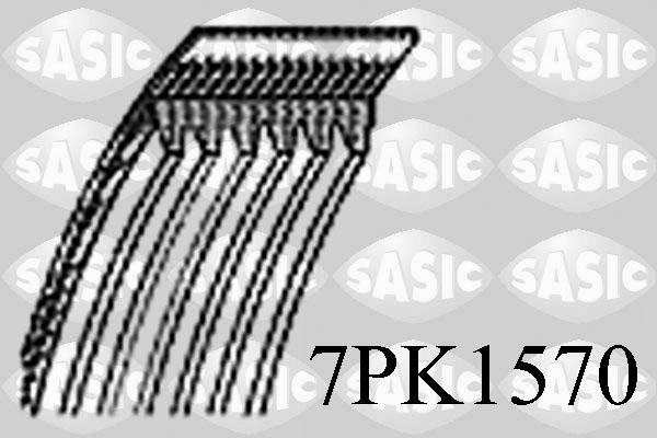 Sasic 7PK1570 - Поликлиновой ремень autodif.ru
