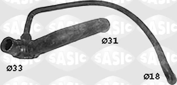 Sasic SWH6843 - Шланг радиатора autodif.ru