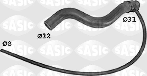 Sasic SWH6819 - Шланг радиатора autodif.ru