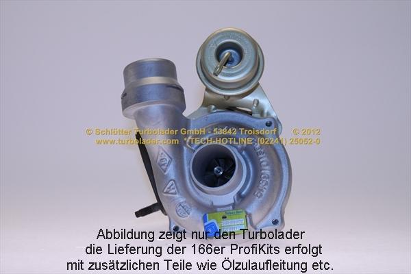 Schlütter Turbolader 166-09250 - Турбина, компрессор autodif.ru