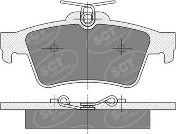 SCT-MANNOL SP 357 - Тормозные колодки, дисковые, комплект autodif.ru
