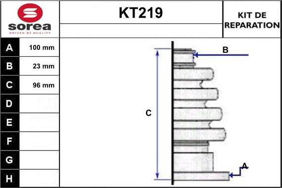 Sera KT219 - Пыльник, приводной вал autodif.ru