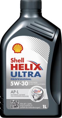 Shell 550046655 - Масло моторное 5W30 Shell 1л синтетика Helix Ultra Pro AP-L, SHELL, 550046655 autodif.ru