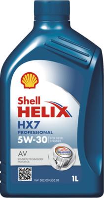 Shell 550046311 - Масло моторное синтетическое Helix HX7 Professional AV 5W-30, 1л autodif.ru