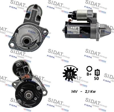 Sidat S12BH0844 - Стартер autodif.ru