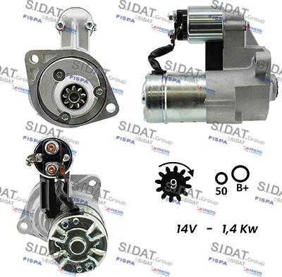 Sidat S12HT0107A2 - Стартер autodif.ru