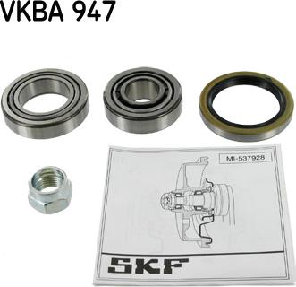 SKF VKBA 947 - Комплект подшипника ступицы колеса autodif.ru