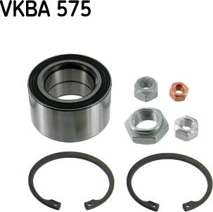 SKF VKBA 575 - Комплект подшипника ступицы колеса autodif.ru
