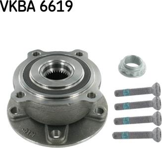 SKF VKBA 6619 - Комплект подшипника ступицы колеса autodif.ru