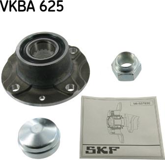 SKF VKBA 625 - Комплект подшипника ступицы колеса autodif.ru