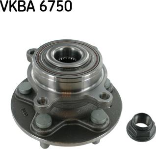 SKF VKBA 6750 - Комплект подшипника ступицы колеса autodif.ru