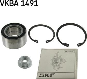 SKF VKBA 1491 - Комплект подшипника ступицы колеса autodif.ru