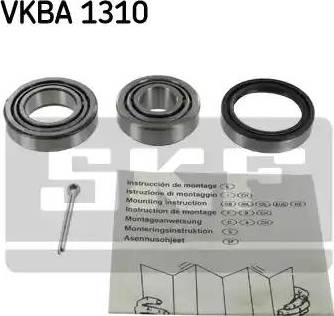 SKF VKBA 1310 - Комплект подшипника ступицы колеса autodif.ru