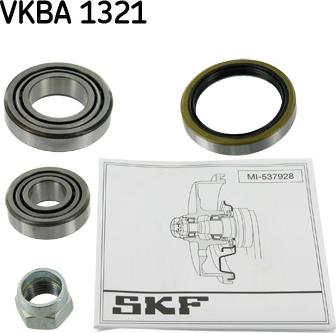 SKF VKBA 1321 - Комплект подшипника ступицы колеса autodif.ru