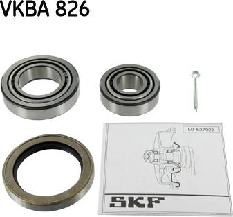 SKF VKBA 826 - Комплект подшипника ступицы колеса autodif.ru