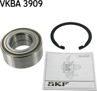 SKF VKBA 3909 - Комплект подшипника ступицы колеса autodif.ru