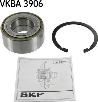 SKF VKBA 3906 - Комплект подшипника ступицы колеса autodif.ru