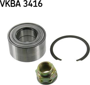 SKF VKBA 3416 - Комплект подшипника ступицы колеса autodif.ru