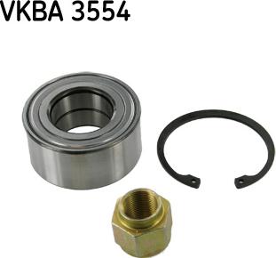 SKF VKBA 3554 - Комплект подшипника ступицы колеса autodif.ru